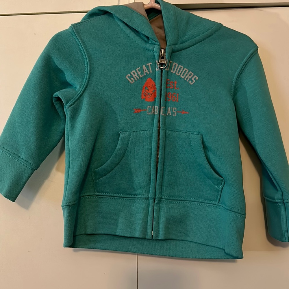 Cabelas zipper hoodie size 6/12 months